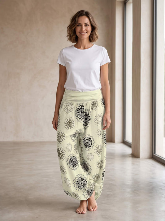 Pantalon Large Taille Haute Femme  Effet Jambes Longues Silhouette Élancée