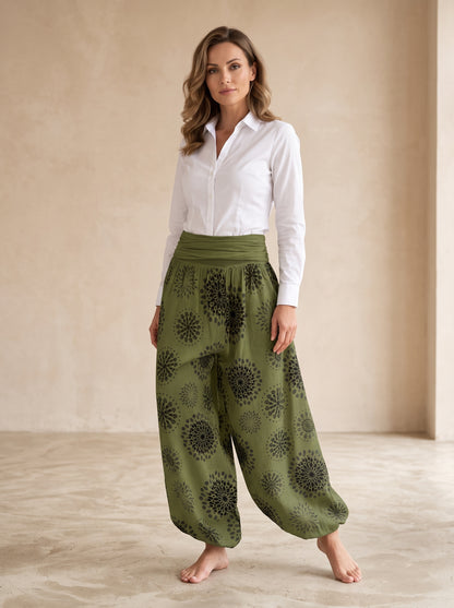 Pantalon Large Taille Haute Femme – Effet Jambes Longues & Silhouette Élancée