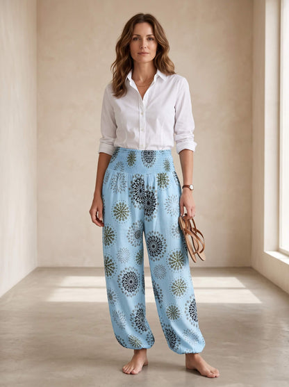 Pantalon Large Taille Haute Femme  Effet Jambes Longues Silhouette Élancée