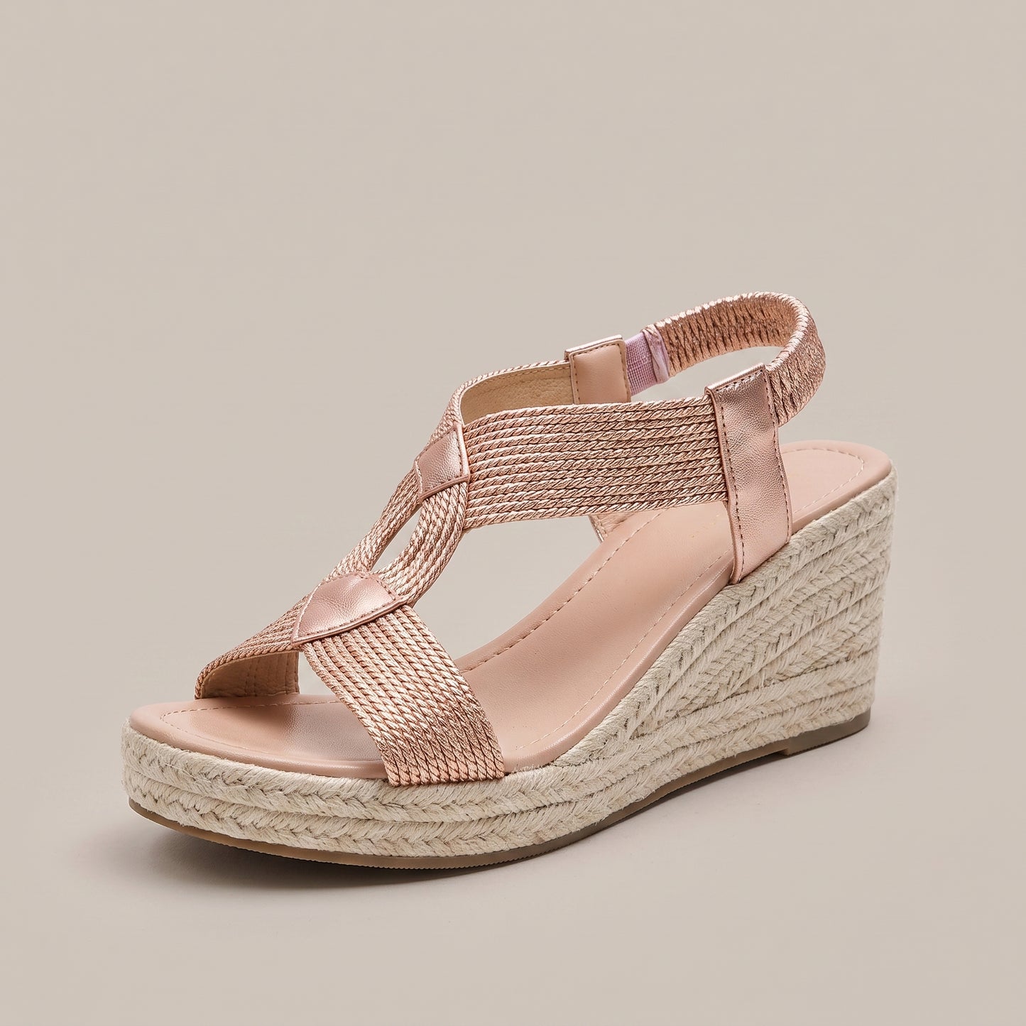 Sandales compensées élégantes et confortables