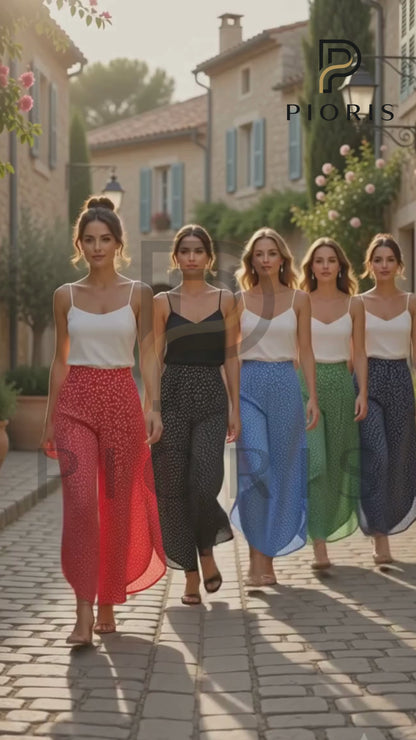 Pantalon Large Femme Taille Haute – Élégant, Fluide et Confortable